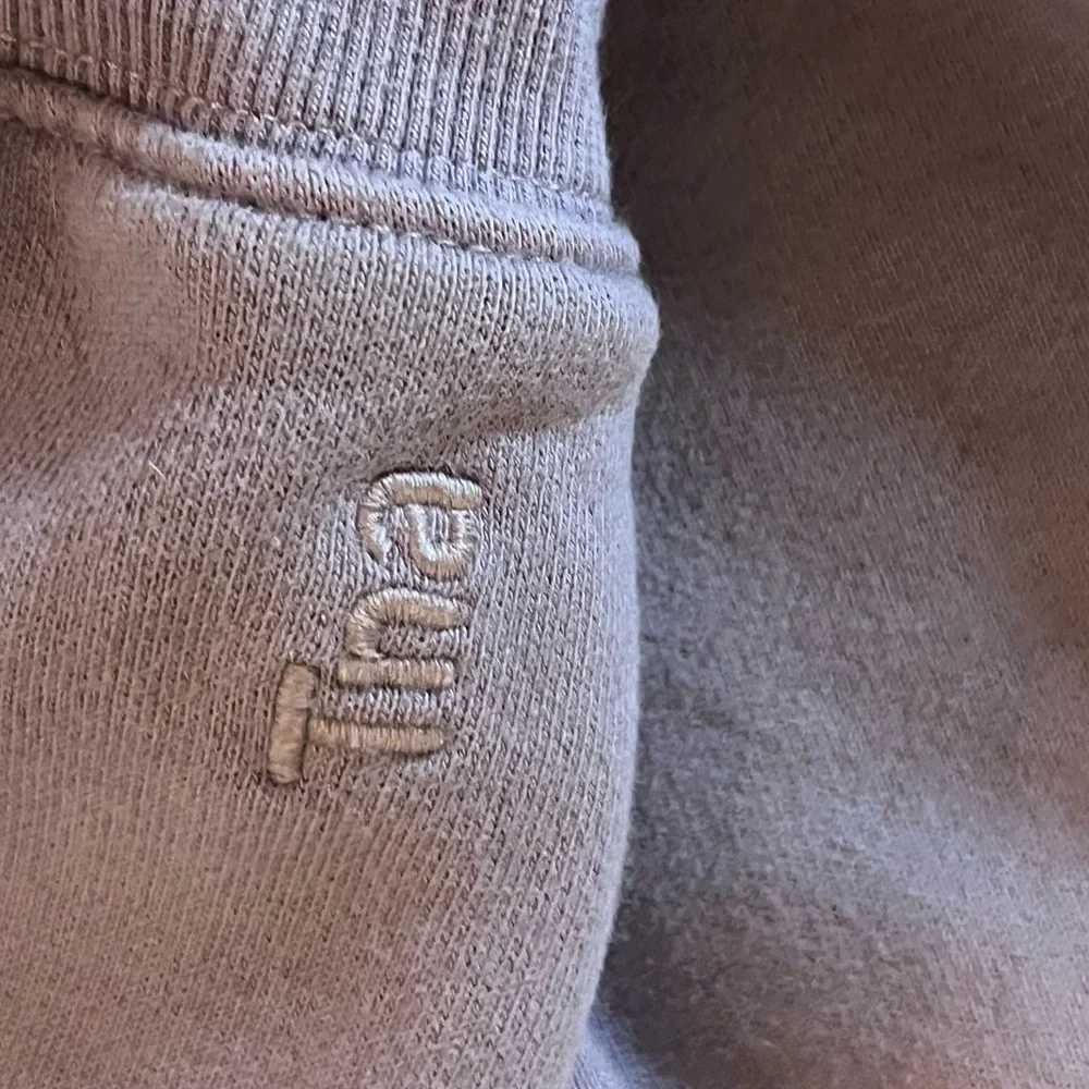 Aritzia Tna Cozy Boyfriend Fleece Collared Sweatshirt 2XL oversized polo style - Picture 5 of 7